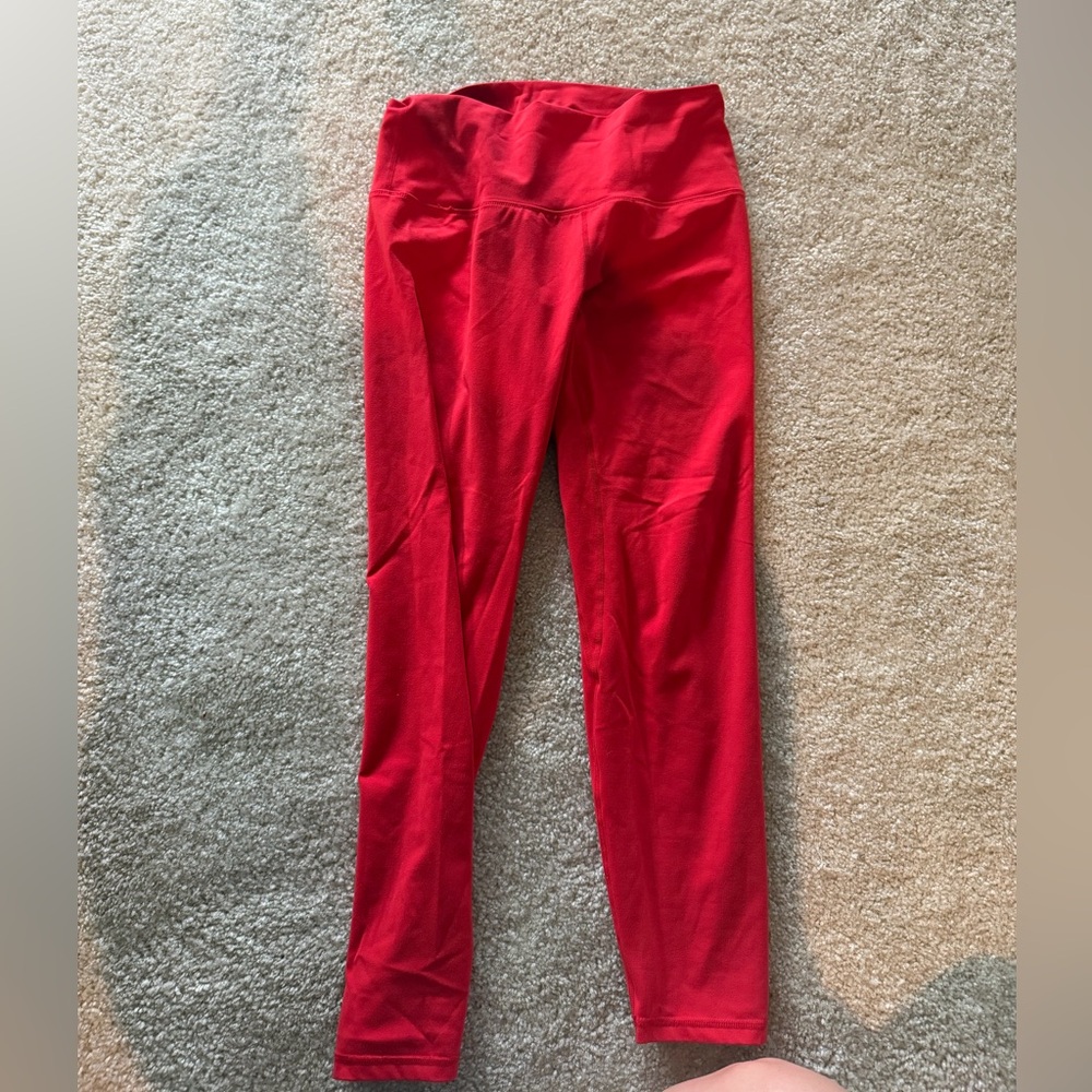 Red Lululemon Align Leggings size 12